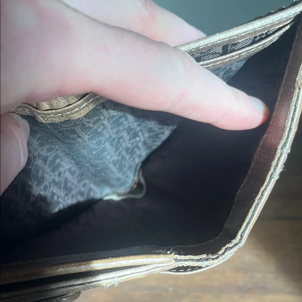 Christian Dior Tan Quilted Leather Wallet